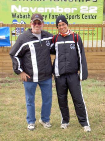 mein coach und ich in indiana (wie man sieht: es war einfach kalt!!!)