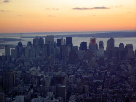 Ein winziger Teil von New York, fotografiert vom Empire State Building aus